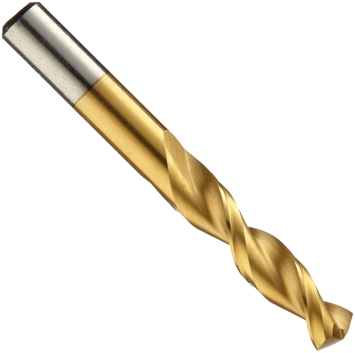 Cleveland 2175T Cobalt Steel Jobbers' Length Drill Bit, TiNCoated
