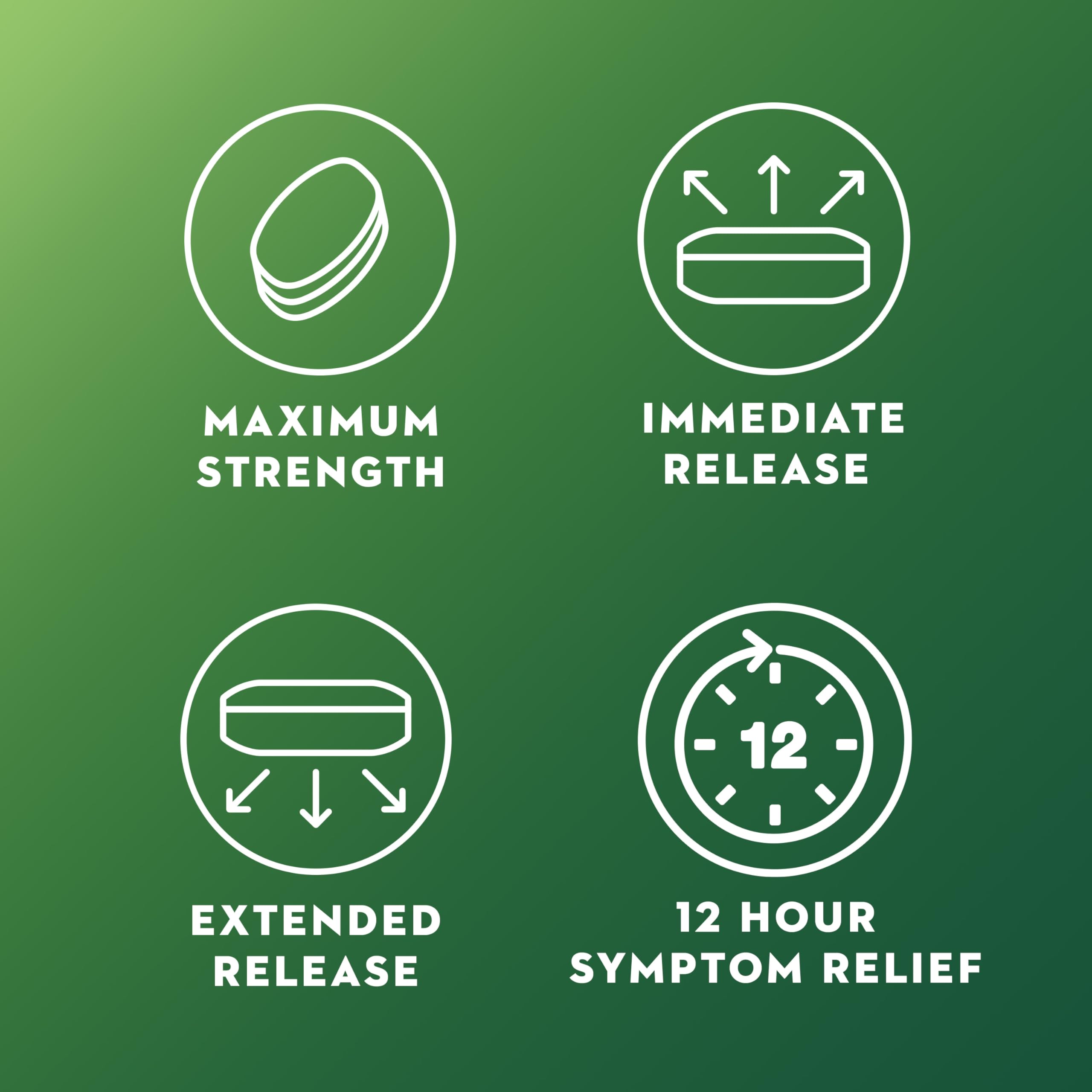 Mucinex DM 12Hr Maximum Strength Chest Congestion & Cough Medicine for Adults, Cold and Cough Medicine for Excess Mucus Relief, 1200 mg Guaifenesin & 60 mg Dextromethorphan HBr, 48 Bi-Layer Tablets