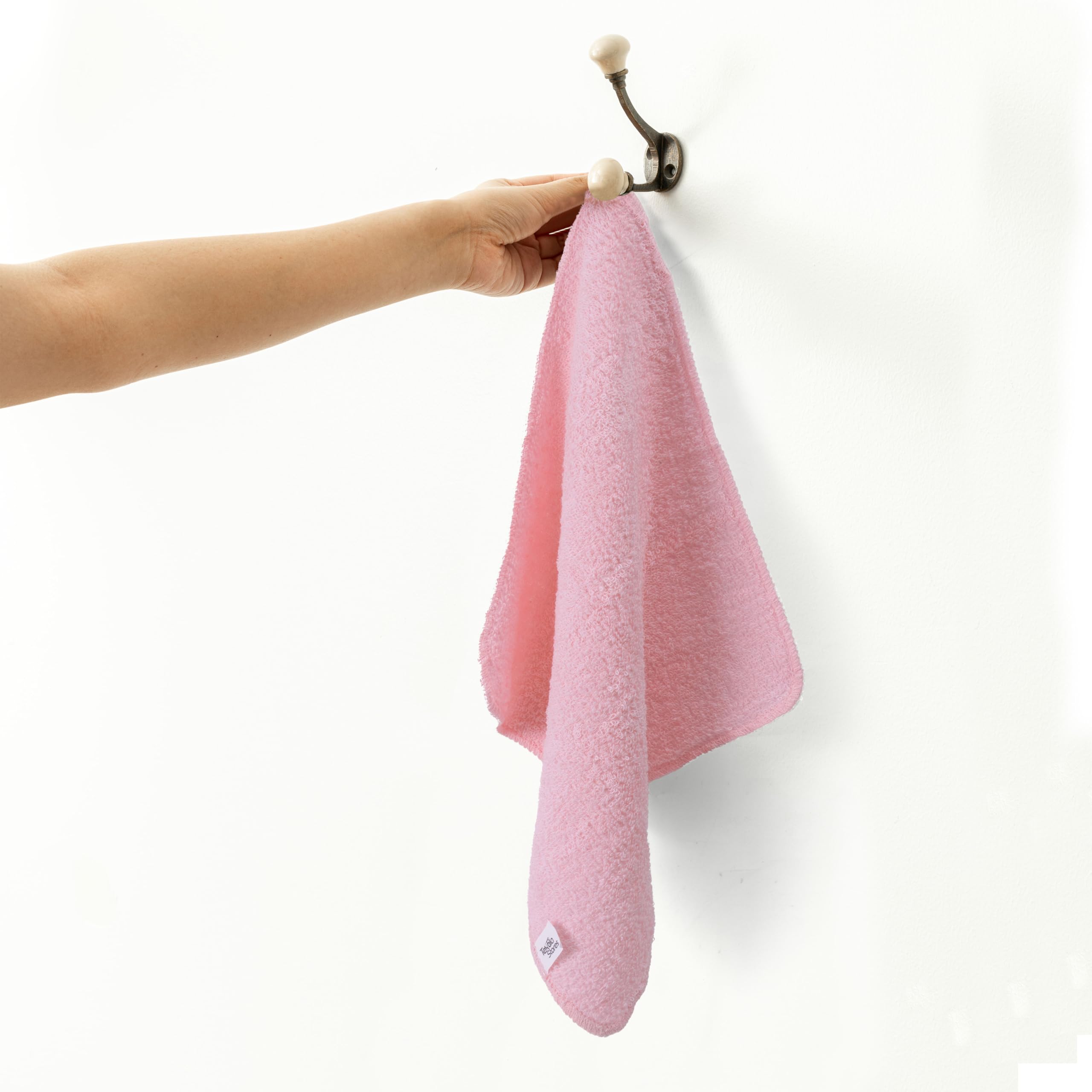 Terry Washcloths – 12x12 Inches – Pack of 10 – Multicolor – Highly Absorbent, Soft Feel and Multipurpose Cotton Wash Cloths for Everyday Use