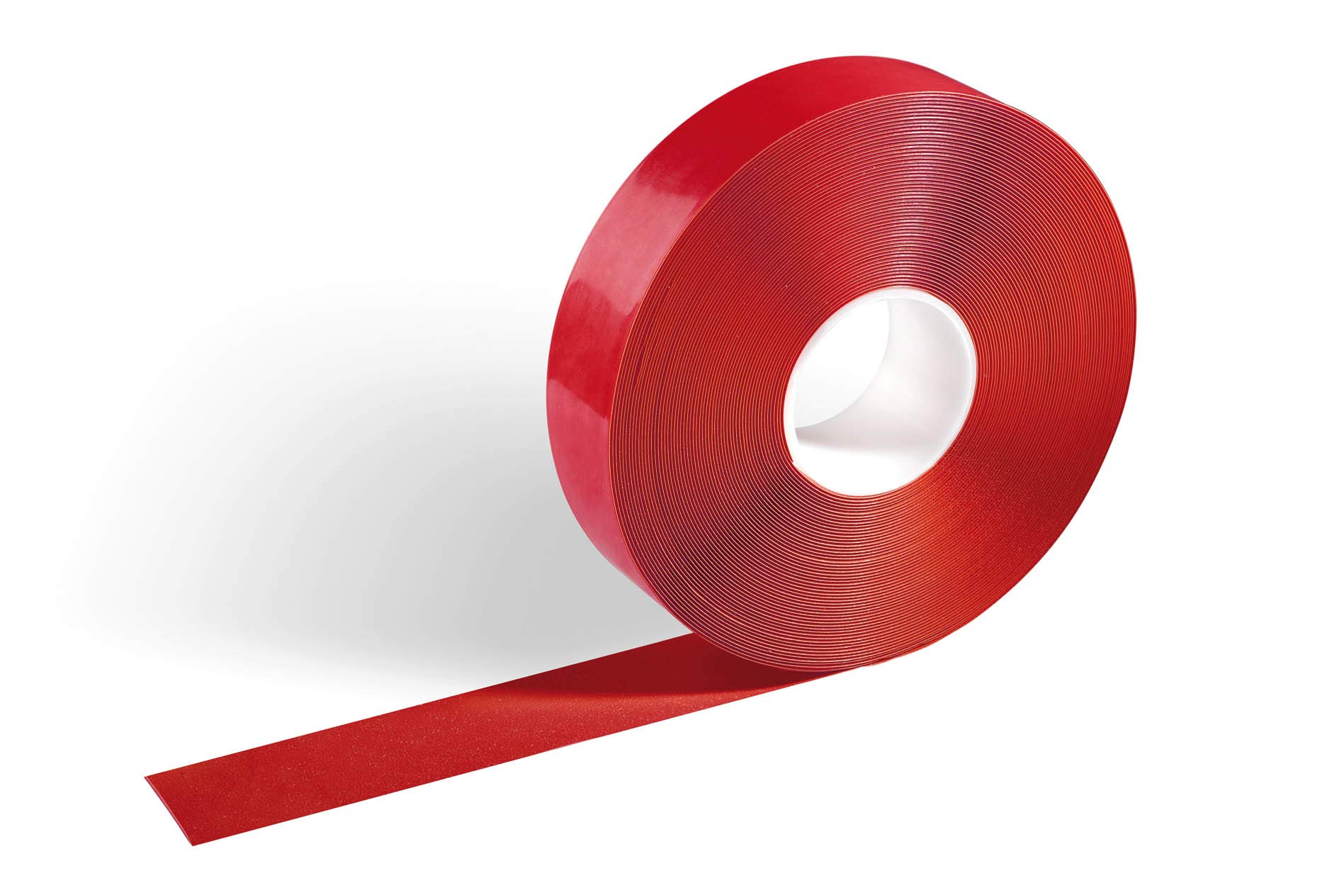 Durable DURALINE STRONG Floor Marking Tape - Self-Adhesive & Anti-Slip Marking Tape - 30 Metre Roll - Perfect for Marking Safety Hazards in Warehouses - Red