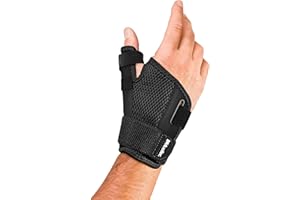 MUELLER Sports Medicine Adjust-to-Fit Thumb Stabilizer, Spica Splint, Thumb Pain Relief Brace for Men and Women, Ideal for De Quervain's Tenosynovitis, Arthritis, Sprains, Fits Right or Left