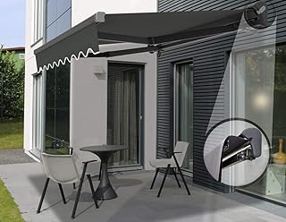 Vana Vana Deutschland Gmbh Markisen Kassettenmarkise elektrische Alu-Halbkassettenmarkise mit Motor SP1201EM (3x2,5m, SPD016)