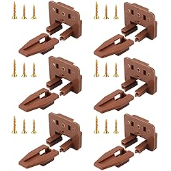 6pcs Drawer Track Guide Kit, Plastic Drawer Guides