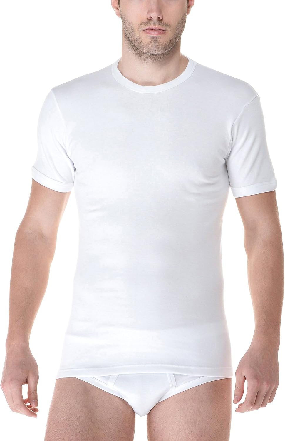 Set 2 Magliette Termiche Uomo Lana E Cotone - Made In Italy - Foto 4