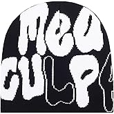 HH HOFNEN Beanie Hat for Women Y2K Knit Skull Cap MEA Culpa Beanie Winter Hat Slouchy Warm Hat Men