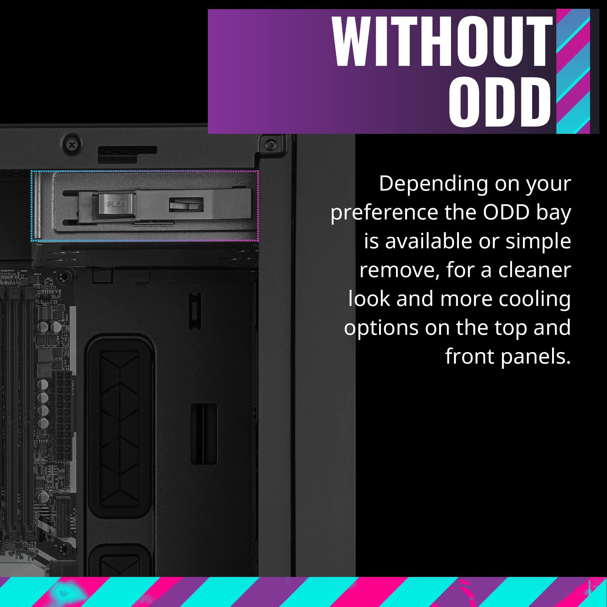 Cooler Master MasterBox NR400 Micro-ATX Tower with Front Mesh Ventilation, Minimal Design, Tempered Glass Side Panel and Single Headset Jack