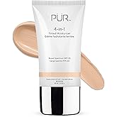 PÜR MINERALS 4-in-1 Tinted Moisturizer With SPF 20 - Hydrating Face Moisturizer, Primer, & Foundation With Shea Butter, Aloe Vera & Vitamin B3 - Vegan Friendly - Free of Paraben, Gluten & BPA