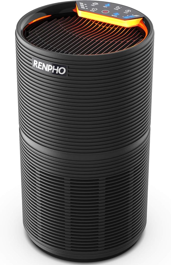 RENPHO Air Purifier for Allergies and Pets Hair with HEPA Filter, Home Large Room 240 SQ.FT