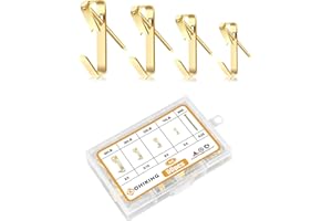 GOHIKING Picture Hanging Hooks, 50 Pcs Heavy Duty 10-50 lbs Picture Hangers Hardware kit with Nails for Picture Frame, Canvas, Mirror Hanging Decoration