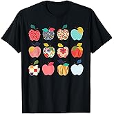 Funny Art Apples Back to School for Teacher Student T-Shirt