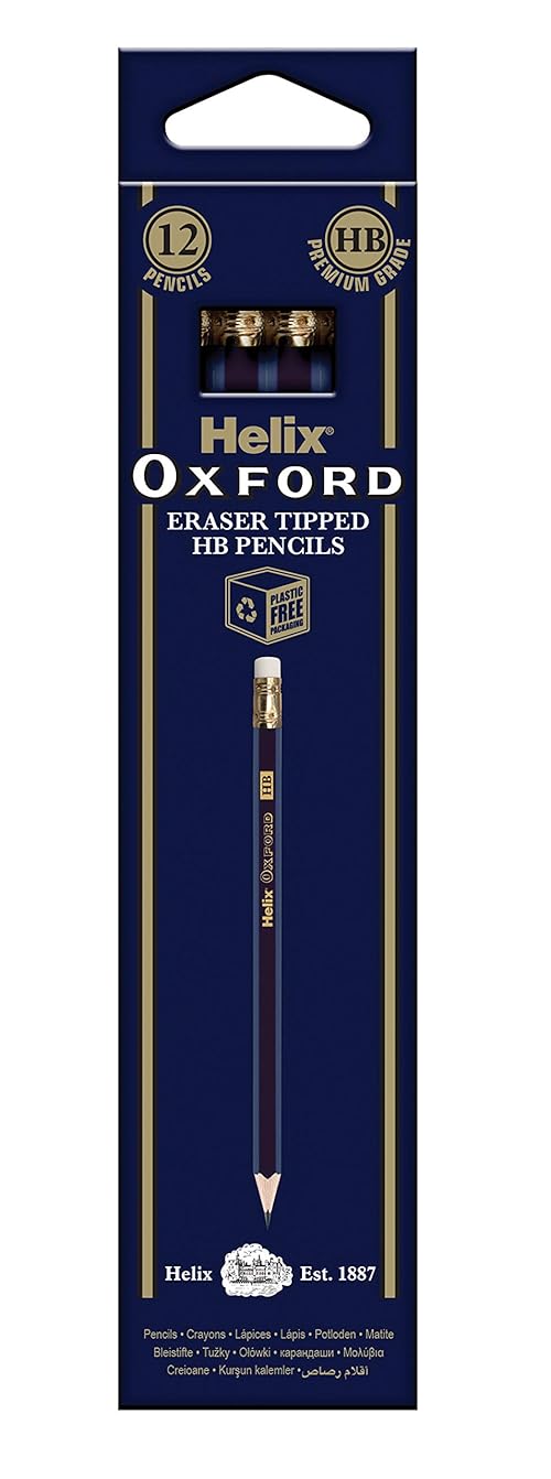 Helix Oxford HB Grade Drawing/Writing Pencils - Pack of 12