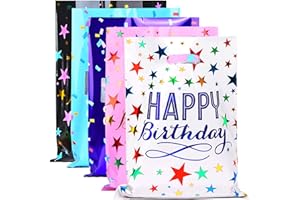 ZGORENDZ 40 Pack Party Favor Bags for Birthday Assorted Colors Goodie Gift Bags for Girls & Boys Birthday Party(6.7 * 9.7 inch)