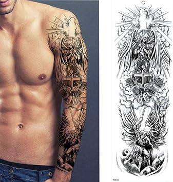 Tatouages Temporaires Extra Larges De Jambe Complète Art