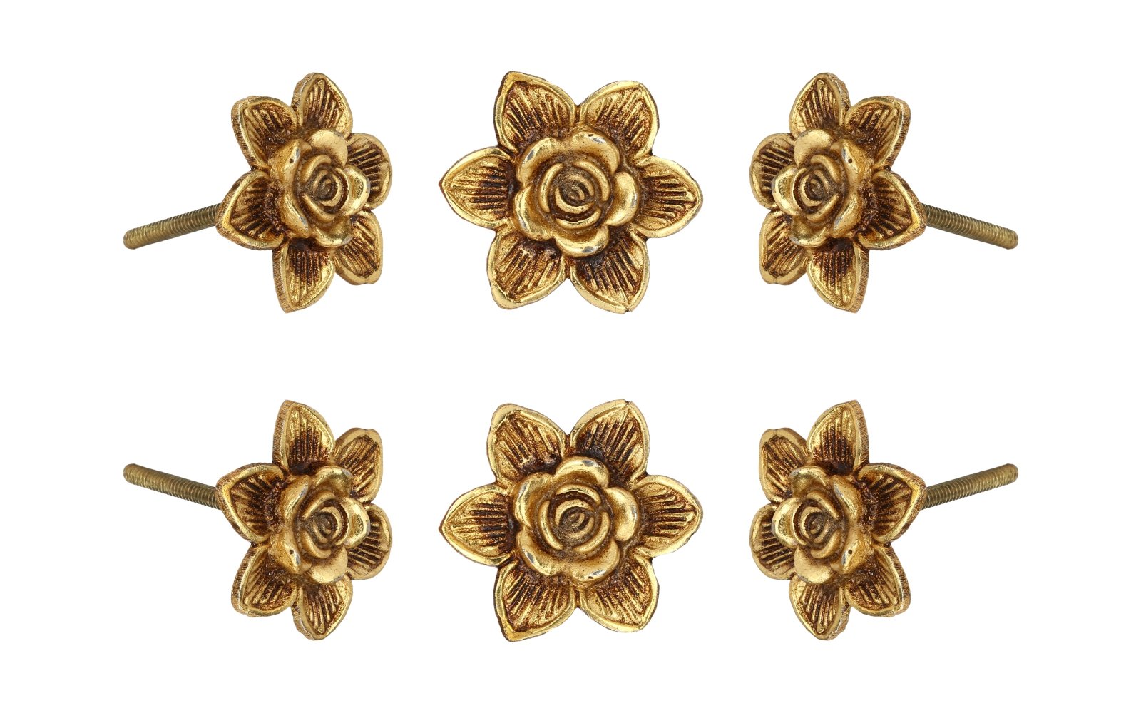 Perilla Home Set of 6 Metal Cabinet knobs Cupboard Pulls Door Kitchen Knobs Dresser Wardrobe and Drawer for Home Office