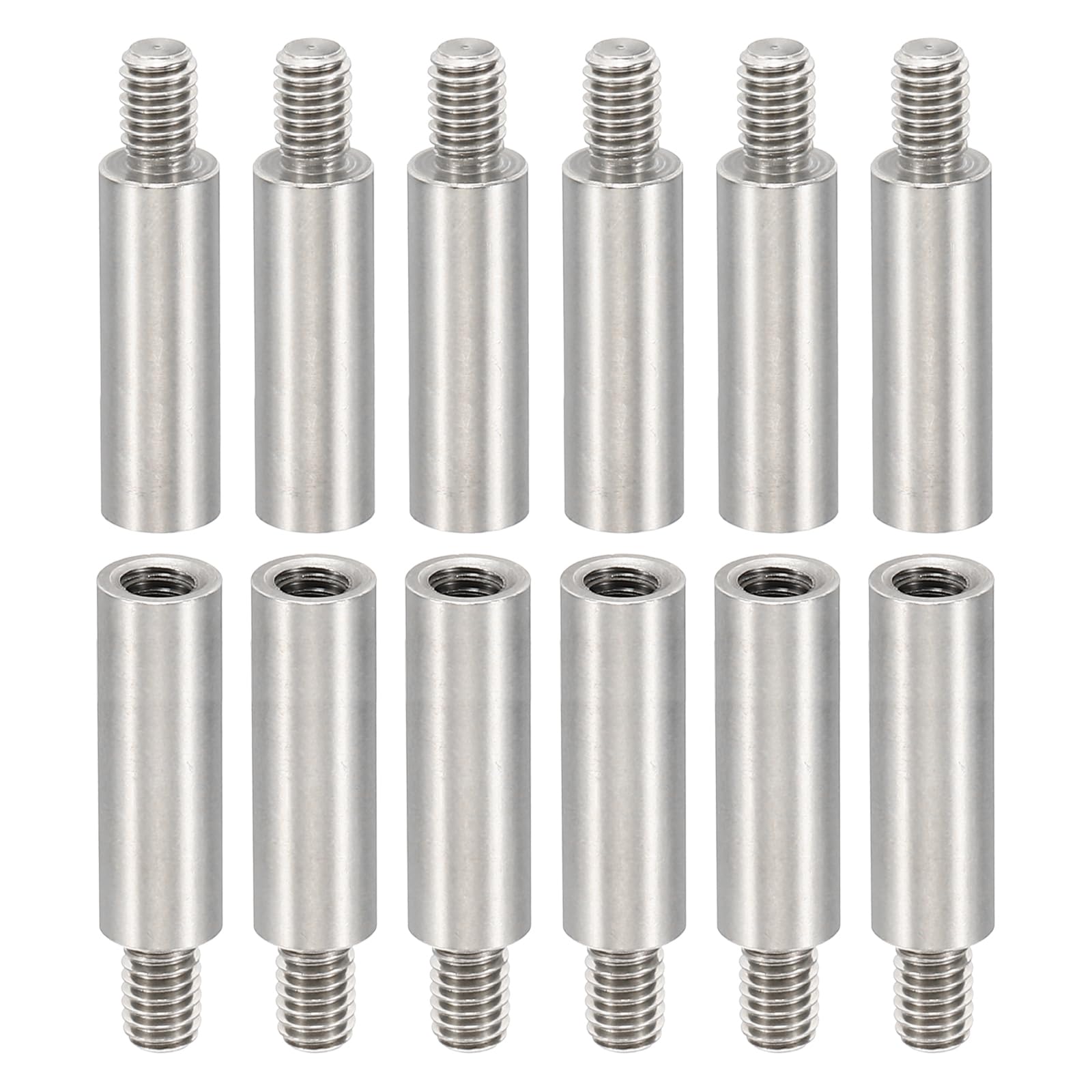 PATIKIL 24pcs M4 Standoffs, M4 18+6mm Spacer Standoffs Steel Threaded Standoffs Screws Kit 4mm ID 6mm OD Metric Male Female Thread Adapters for Circuit Board PCB RC Drones Motherboard โ image 1