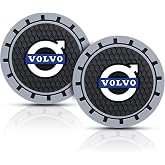 2Pcs Slicone Car Cup Holder Coaster, for Volvo XC40 XC60 S90 XC90 V90 2017 2018 T5 T6 2015 2016 T8,Universal Non-Slip Cup Holders,Silicone Anti-Slip Cup Holder Coaster Car Interior Accessories-WEW