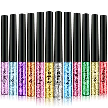Glitter Liquid Eyeliner 12 Colors Waterproof Shimmer Sparkling Eyeliner High Pigmented Colorful Eye Liner Metallic Long Lasting Face Eye Cosmetic #urban #decay #lip #liner #swatches Glitter Liquid Eyeliner 12 Colors Waterproof Shimmer Sparkling Eyeliner High Pigmented Colorful Eye Liner Metallic Long Lasting Face Eye Cosmetic