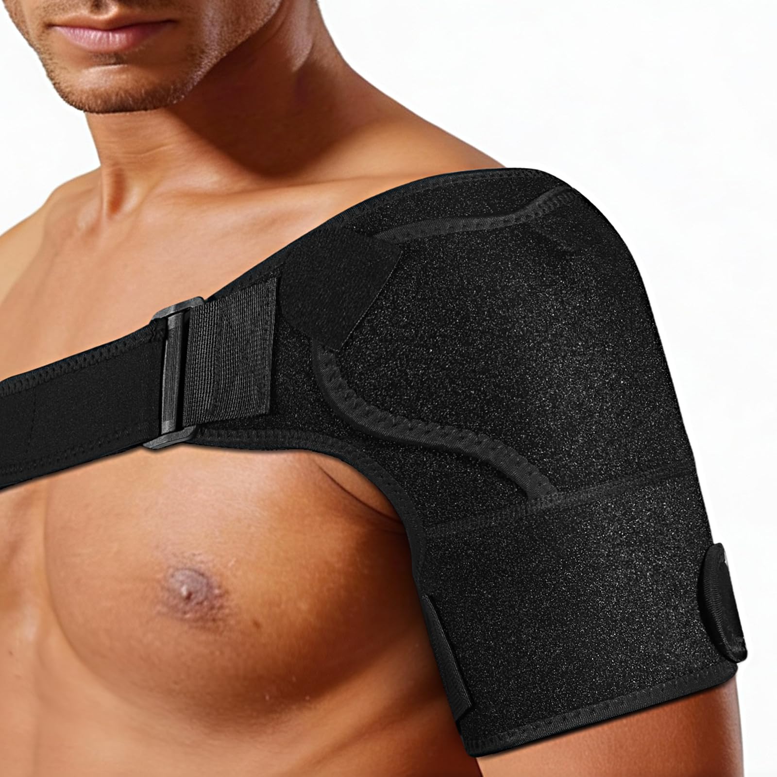 View 1 of 1PCS Shoulder Brace for Men and Women for Torn Rotator Cuff,Arm Sling Shoulder Immobilizer,Shoulders Compression Sleeve and Support For Pain Relief,Adjustable,Suitable for Both Left and Right Arms