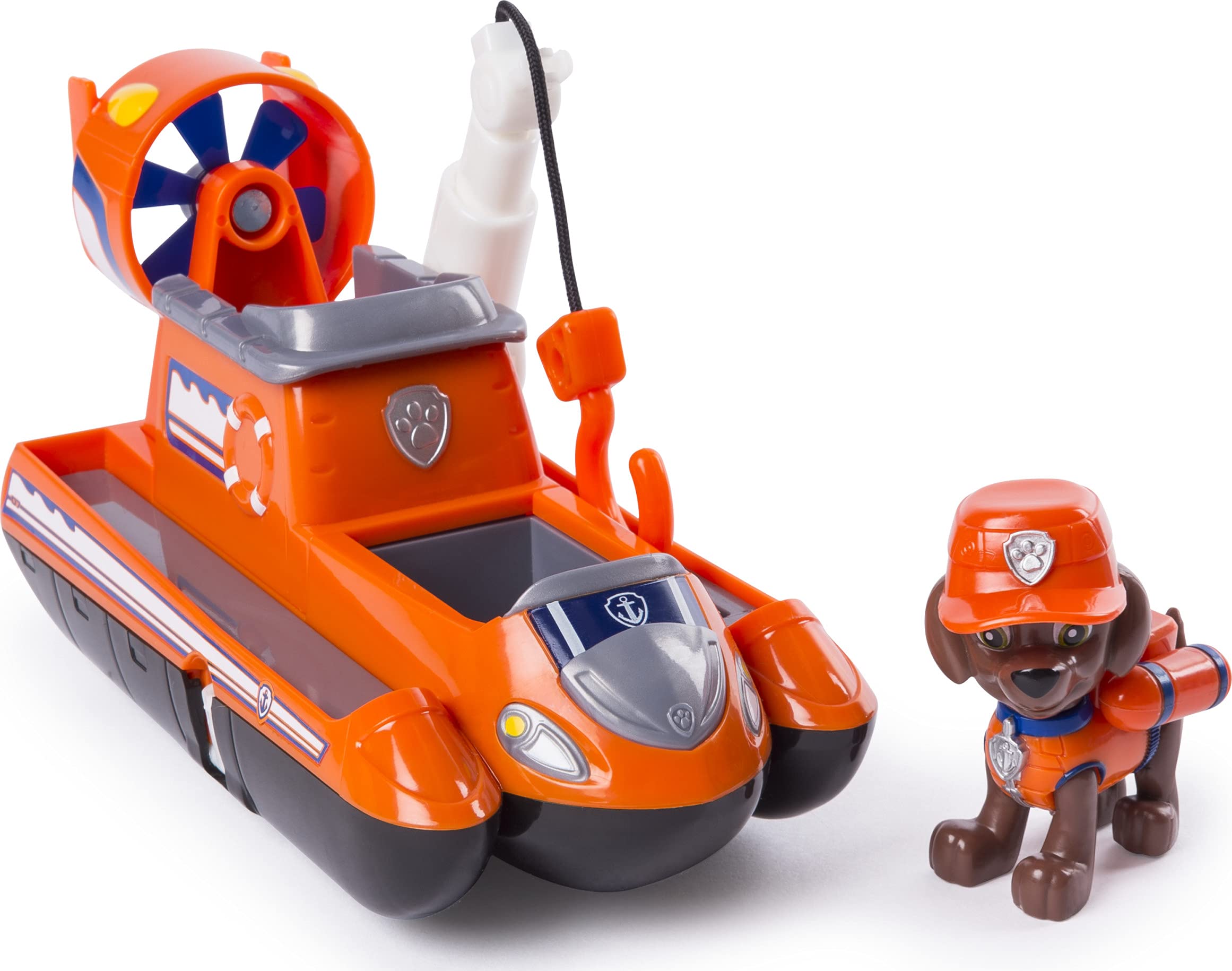 PAW Patrol Ultimate Rescue — Zuma’s Ultimate Rescue Hovercraft with Moving Propellers and Rescue Hook, for Ages 3 and Up