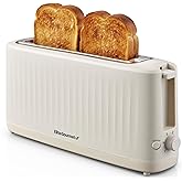 Elite Gourmet ECT2517C SLIMTOAST™ 2-Slice, Long Slot Toaster, Cool-touch Body, 6 Toast Settings & Cancel Function, Extra Wide