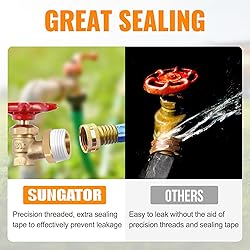 SUNGATOR 2PCS 3/4" GHT Male x 1/2" NPT Female