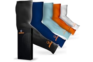 ARMORAY Arm Sleeves for Men or Women - Tattoo Cover Up - Cooling Sports Sleeve for Basketball Golf Football