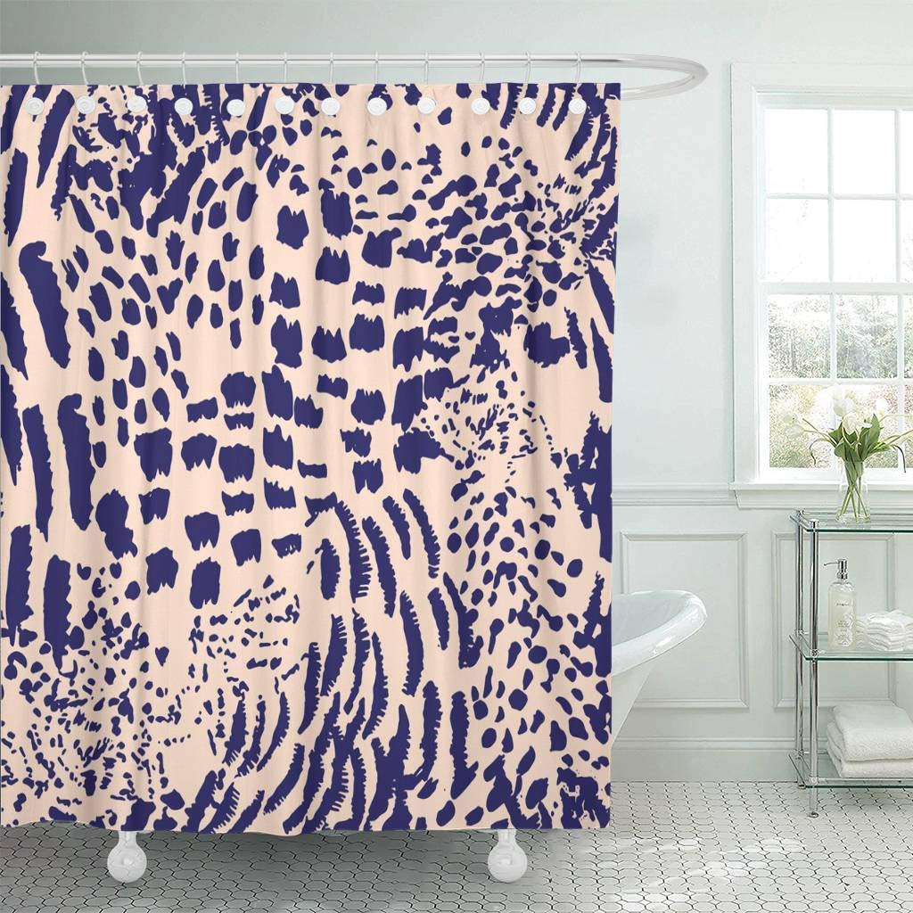 African style bathroom leopard print