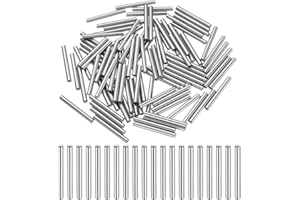 uxcell 100 Pcs 3mm x 28mm Dowel Pins Bearing Steel Cylindrical Dowel Pins Shelf Support Peg Pin Rod Fasten Elements Metal She