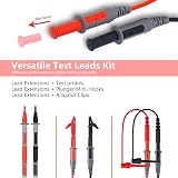 KAIWEETS KET01 Multimeter Test Leads Kit 8 Pieces Alligator Probes Hooks view 5