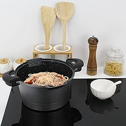 8.5 Quart Stock Pot with Strainer Lid, Multipurpose