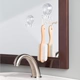 InterDesign 18130 Power Lock Suction Cup Towel Hooks Clear Plastic Set of 6 view 4