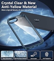 FNTCASE for iPhone 16e Phone Case: Anti Yellowing