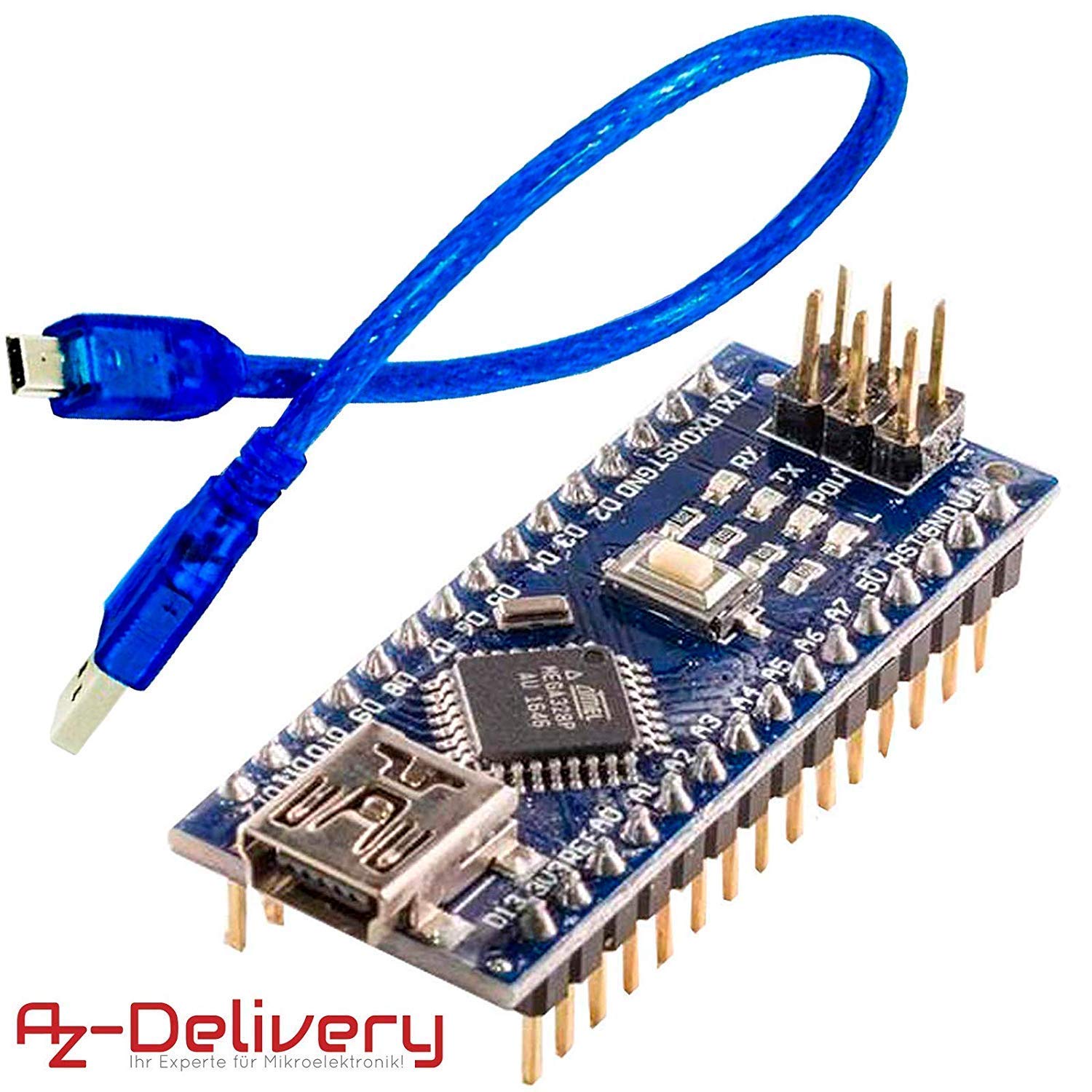 AZDelivery 5 x Mini Nano V3.0 ATmega328P Micro Controller Board ...