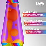 Lava Lamp 14.5" Flowing Colour Original Motion Lamp Orange Purple view 2