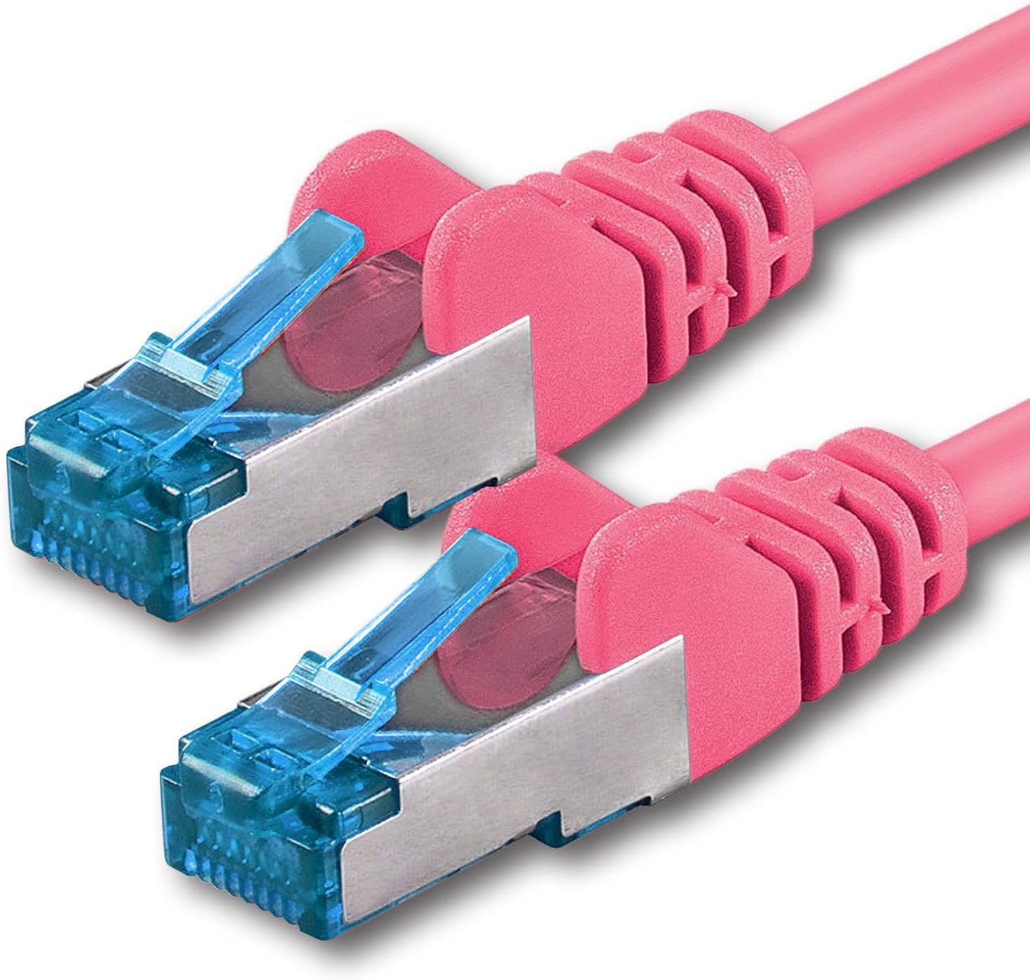 1aTTack.de 7.5 m, CAT6a, network cable magenta