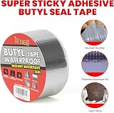 TAPEBEAR Butyl Tape 50mm x 5m Waterproof Heavy Duty Aluminum Foil Sealant view 2