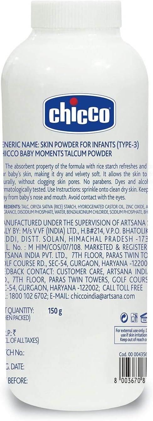 chicco baby powder 500g