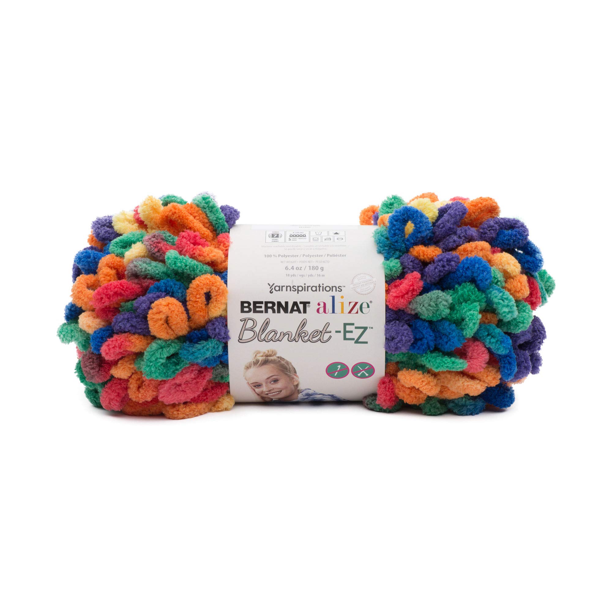 Bernat Yarn Alize BLANKT-EZ BRT RAINBW, Bright Rainbow, 180g — image 1