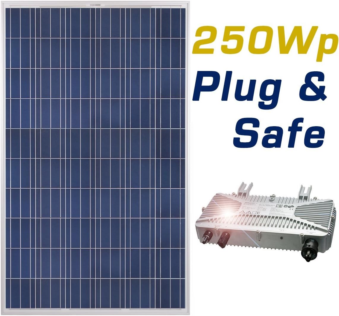 250WP Poly Balcony Module Solar Plant Plug & Safe entering into the house