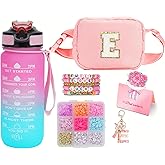 Cute Fanny Pack for Girls Personalized Gift Sets for Teen Girls Unique Presents Birthday Gifts for 4 5 6 7 8 9 10 11 12 13 14 15 16 Year Initial Purse Crossbody Bag Belt Bag for Kids (E)
