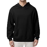 Pepypepy Men’s Lightweight Thin Cotton Hooded Sweatshirt – Casual Pullover Hoodie for Spring & Fall Layering