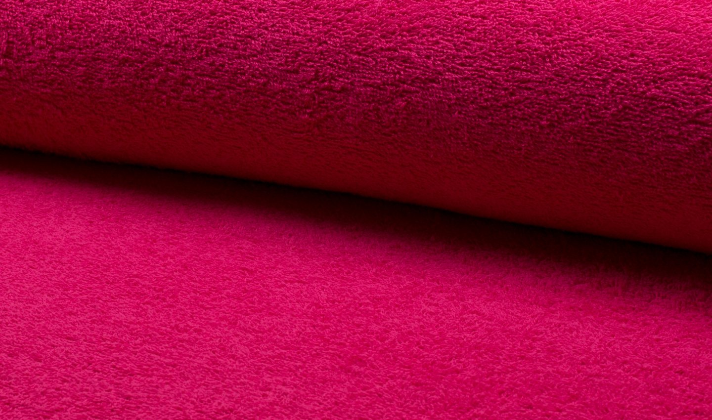 Double Sided Cotton Terry Towelling Fabric Material - Fuchsia, 1Mtr 150cmx100cm — image 1