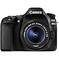 Canon EOS 80D Digital SLR Kit with EF-S 18-55mm f/3.5-5.6 Image Stabilization STM Lens - Black (Renewed)