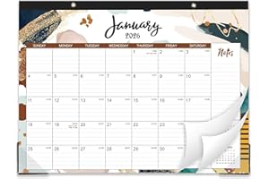 YOUTHAMAZING 2026 Desk Calendar - 12 Months Calendar from JAN 2026 - DEC 2026, 14.6" x 11.5", Desk Pad Calendar 2026 with 2 Corner Protectors