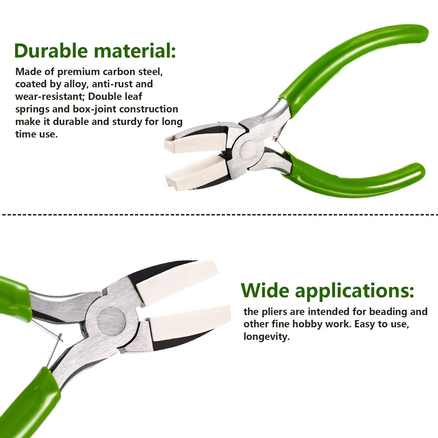 2 Pieces Jewelry Making Tool Bail Making Pliers 6 in 1 Jewelry Pliers Wire Bending Pliers for Beading Looping Shaping Wire DIY Crafts