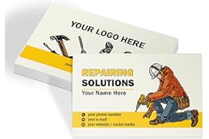 lepni.me Custom Handyman Business Cards with Name, Phone Personalized Business Cards with Handyman for Mechanic Gloss Mat