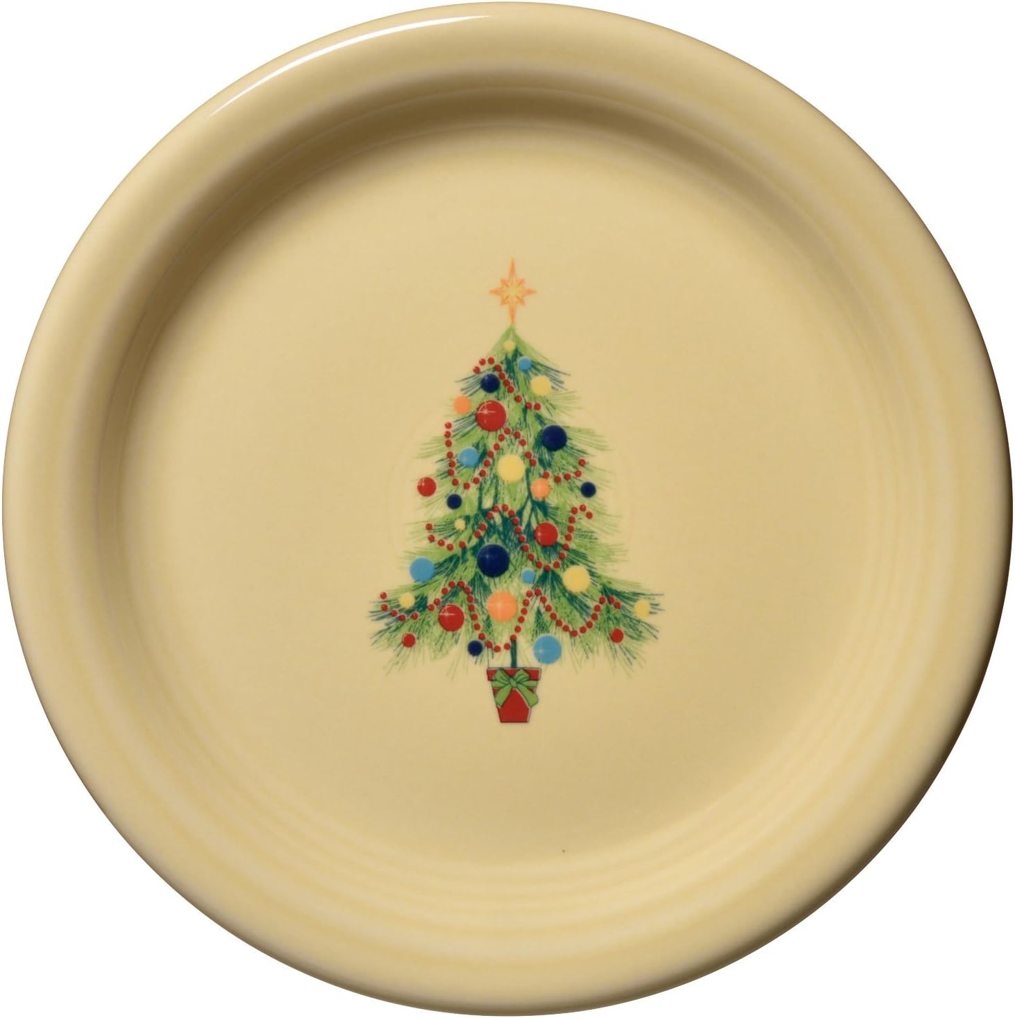 Fiesta Christmas Tree Appetizer Plate Kitchen & Dining