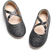 Otter MOMO Toddler Little Girls Princess Shoes Mary Jane Ballerina Flats Flower Girl Dress Shoes