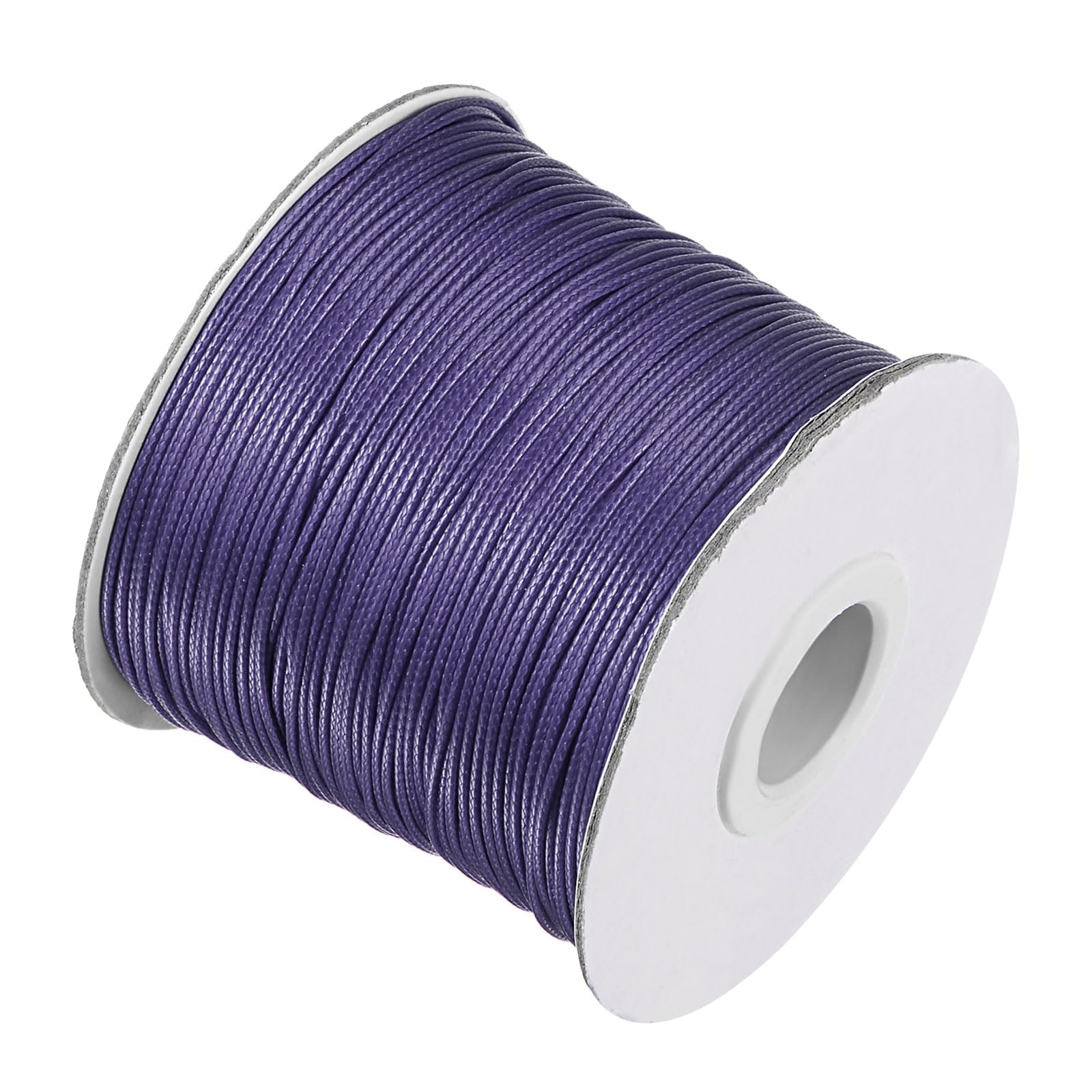 CoCud Waxed Polyester String Cord, 173 Yards 159m Length 0.8mm Dia, Soft Smooth Beading Thread Purple - (Applications: for DIY Craft)