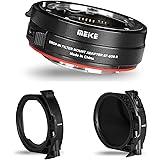 Meike MK-EFTR-C VND Metal Auto-Focus Mount Lens Adapter with Drop-in Variable ND and UV Filters Converter for Canon EF/EF-S L